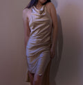 100% Mulberry Silk Alias Halter Neck Mini Dress