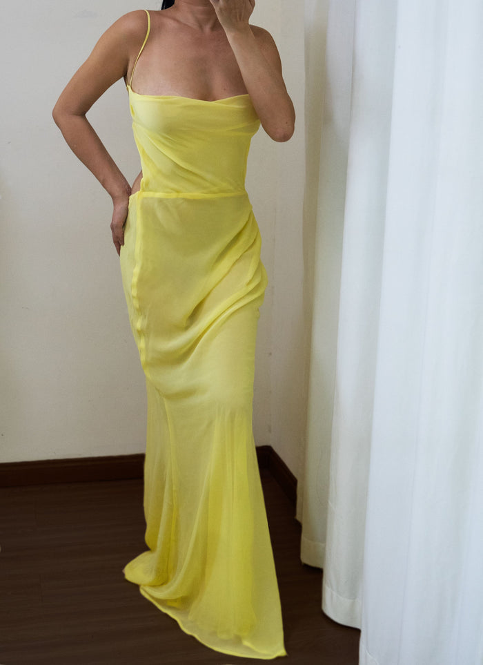 100% Silk Georgette Saara Gown