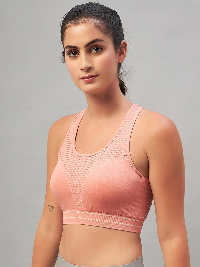 Active Sports Bra with pads for Women - Pink