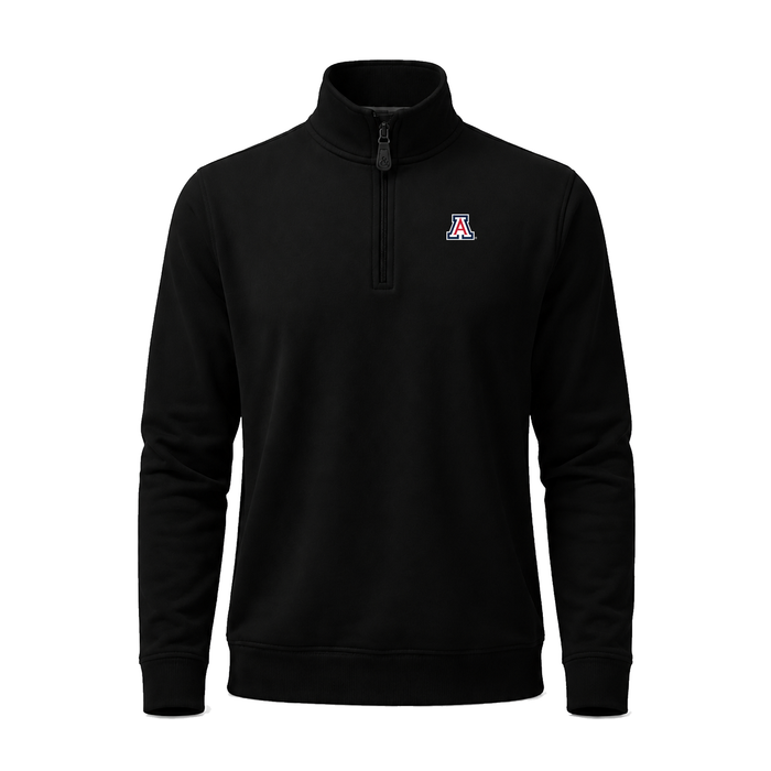 Arizona Cloud Cotton Quarter Zip Pullover Black