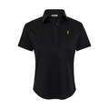 Arizona State Women's Cap Sleeve Semi Spread Polo Black