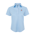 Arizona Women's Cap Sleeve Semi Spread Polo Sky Blue