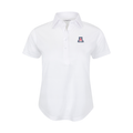Arizona Women's Cap Sleeve Semi Spread Polo White