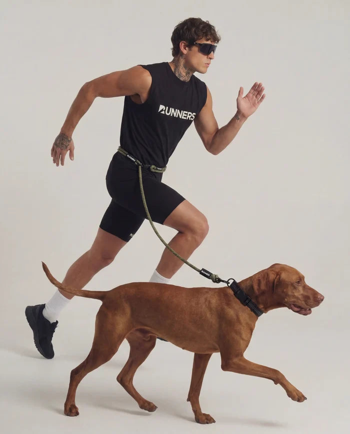 Army Green Running Hands-Free Dog Leash