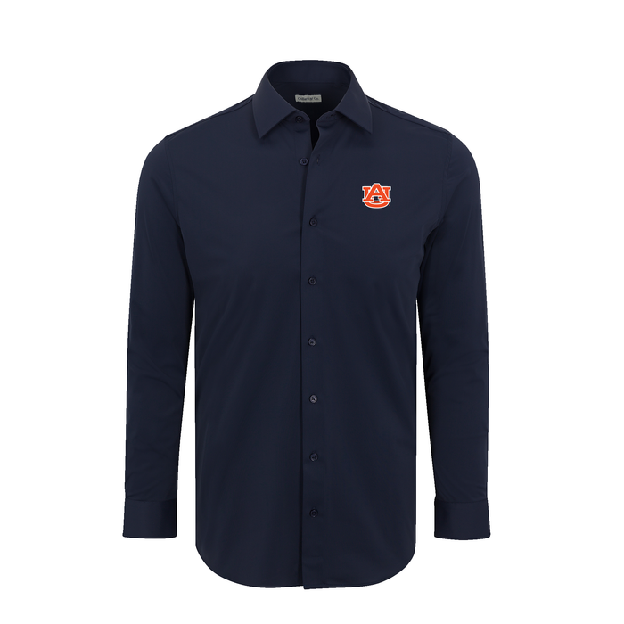 Auburn Apex Performance Dress Shirt Navy