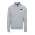 Auburn Velocity Performance Quarter Zip Light Grey