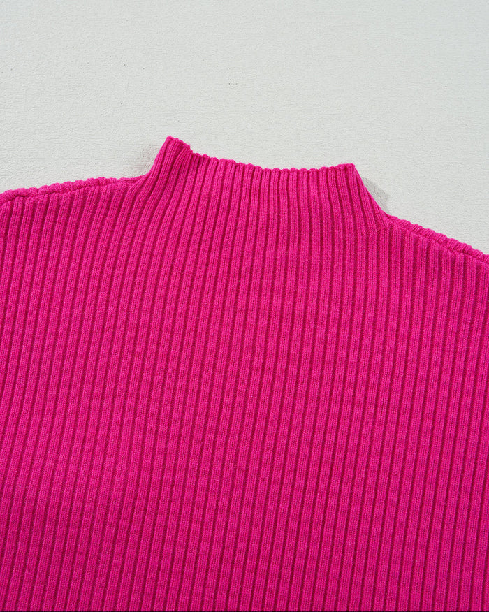 Ayla Short Sleeve Sweater - Bright Pink