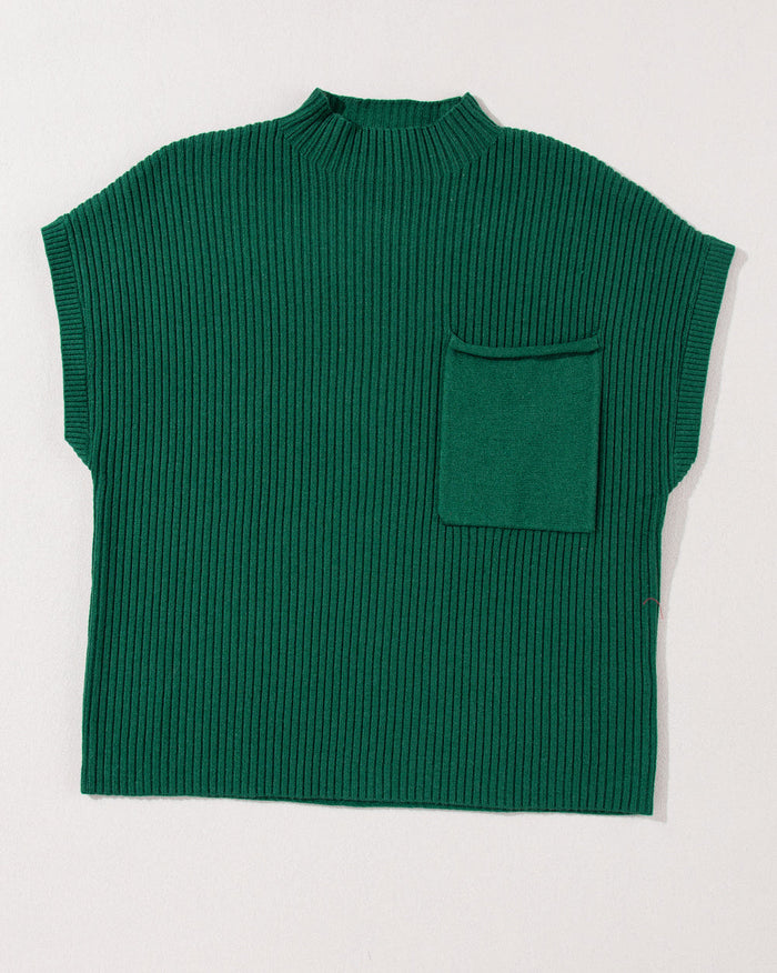 Ayla Short Sleeve Sweater - Forrest