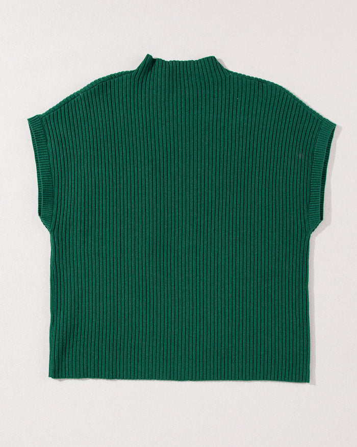 Ayla Short Sleeve Sweater - Forrest