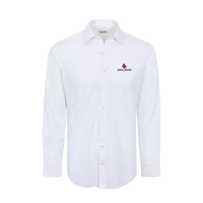 Ball State Apex Performance Dress Shirt White