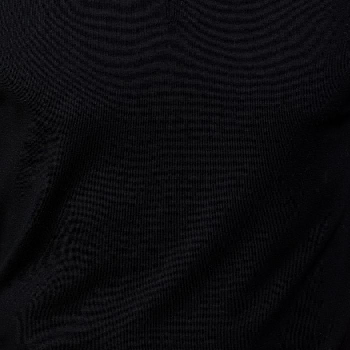 Bellagio All-Season Short Sleeve Merino Polo Black