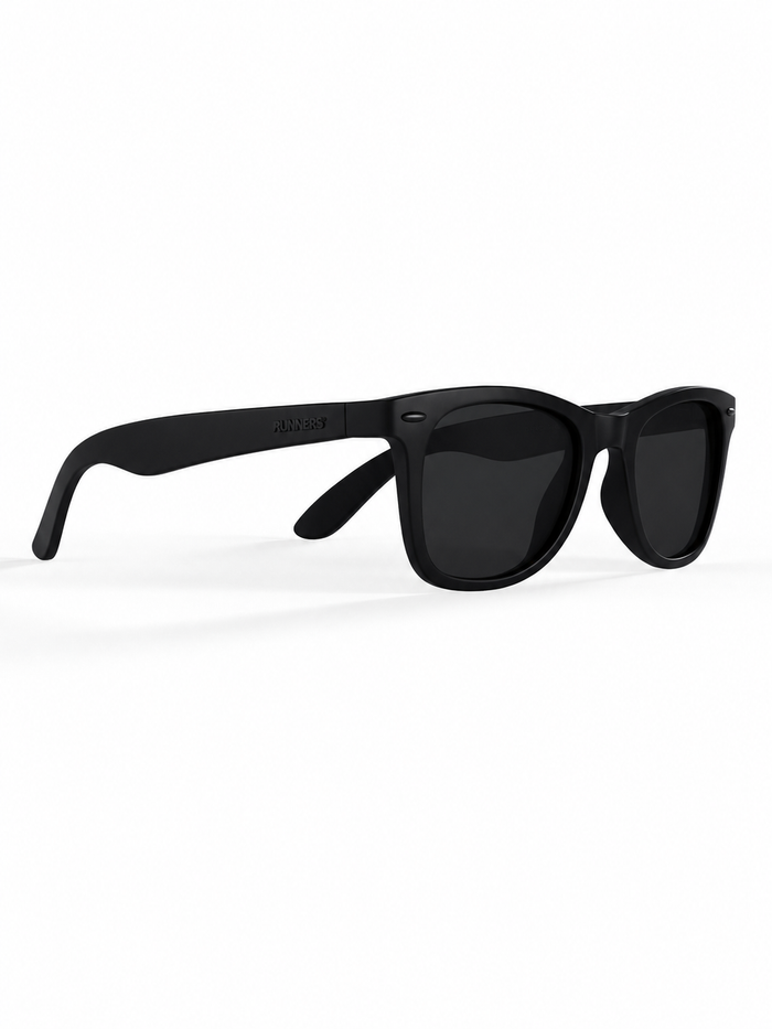 Blackout Square Running Sunglasses - Polarized UV400 for Men & Women