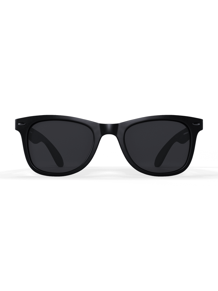 Blackout Square Running Sunglasses - Polarized UV400 for Men & Women