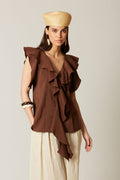 BLUSA SANTIAGOMARRÓN