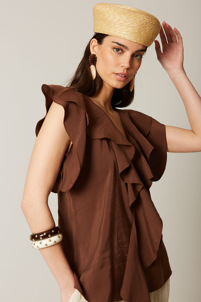 BLUSA SANTIAGOMARRÓN