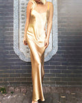 Carlotta Champagne Organic Silk Dress Gown