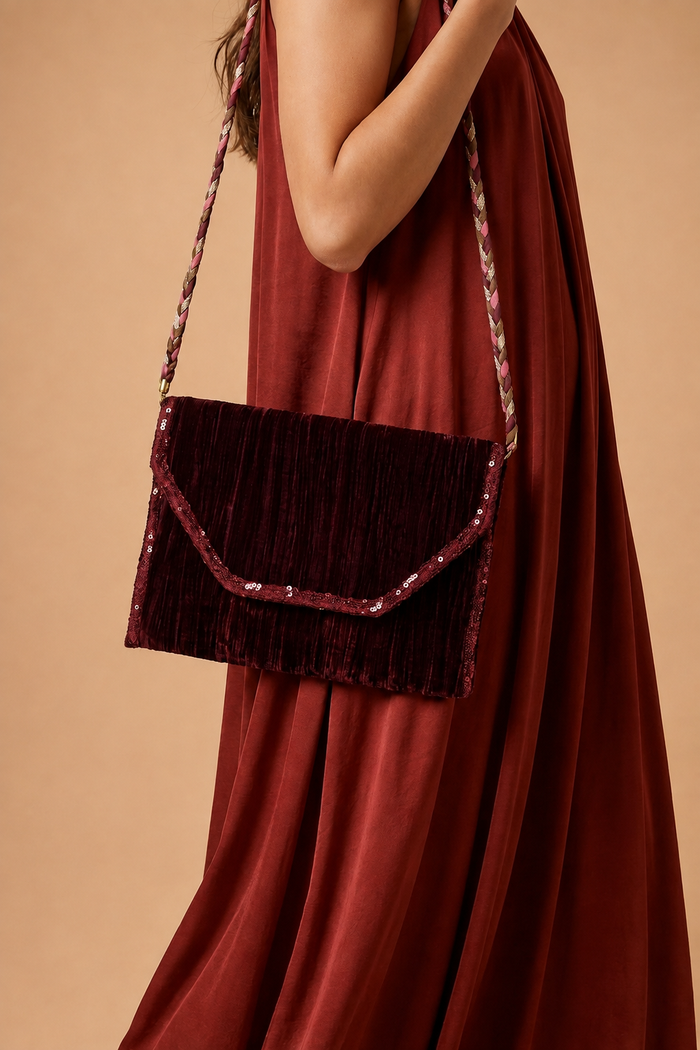 CARTERA MUSE BURDEOS