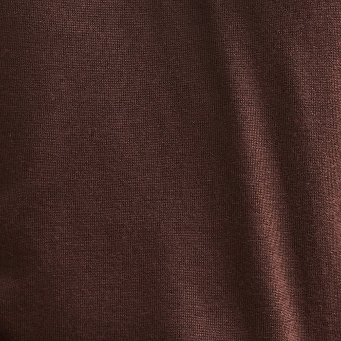 Cashmere Touch Australian Merino Quarter Zip Brown