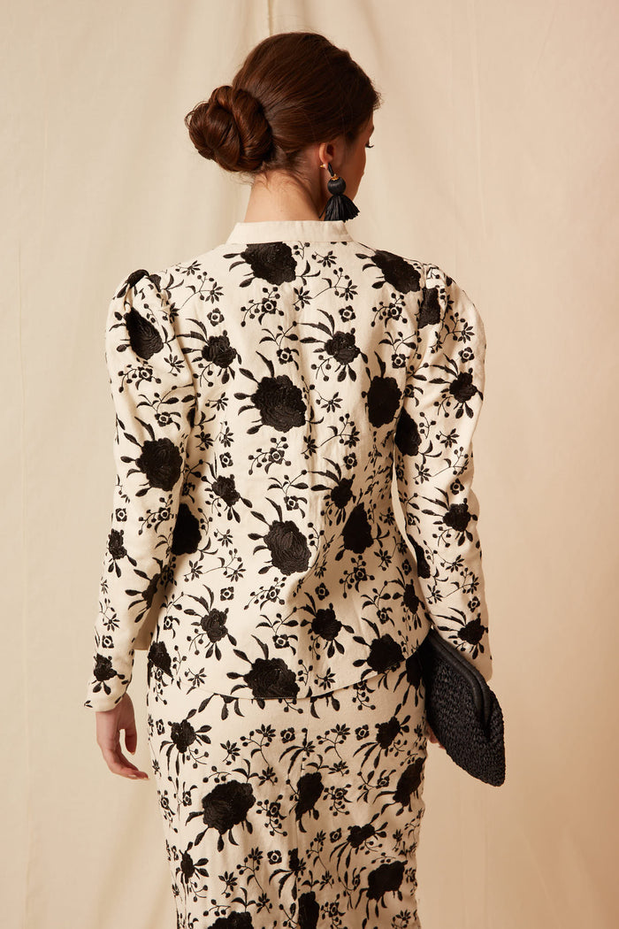 CHAQUETA LORENZA NEGRO/BLANCO
