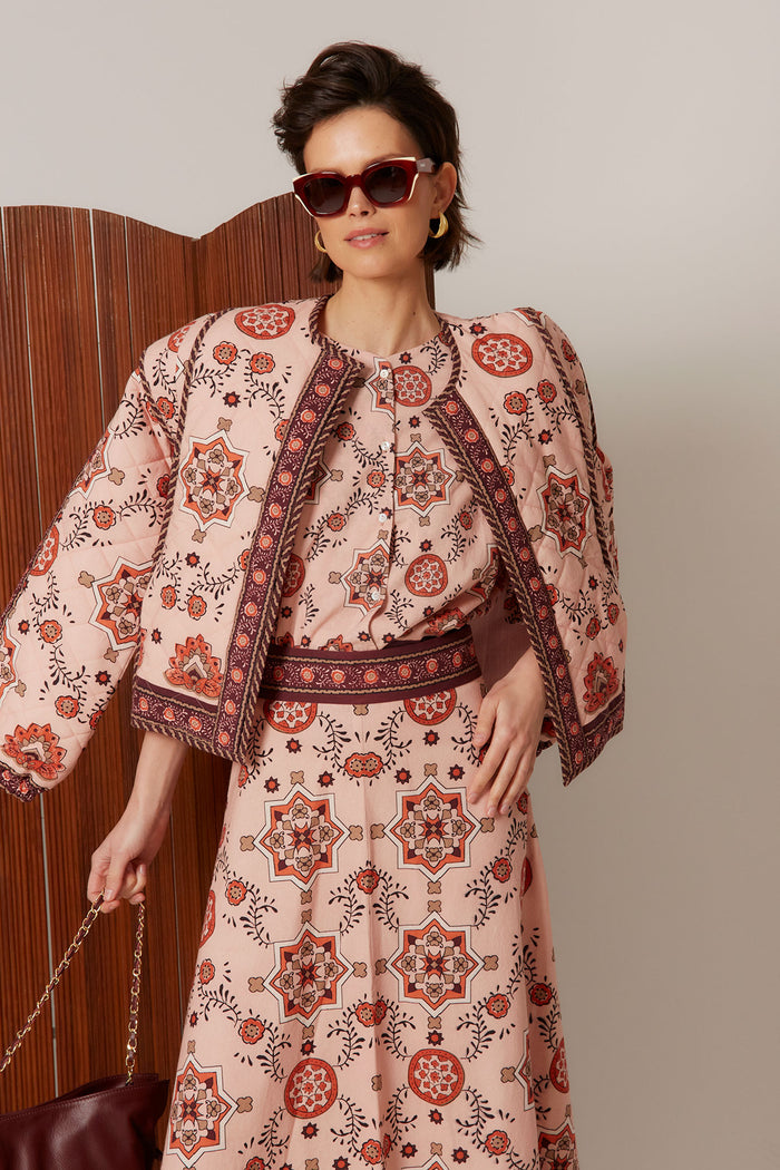 CHAQUETA MOSAICOROSA