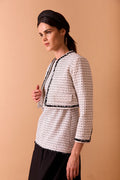 CHAQUETA NENÚFAR BLANCO/NEGRO