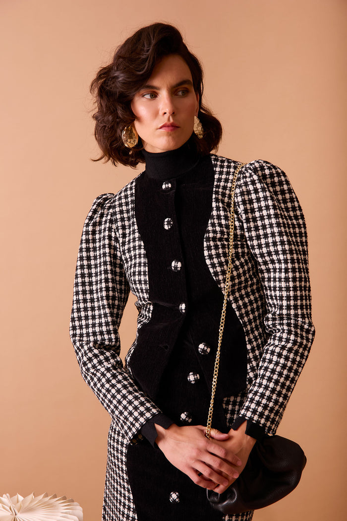CHAQUETA NOIRELBLANCO/NEGRO