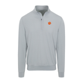 Clemson Velocity Performance Quarter Zip Light Grey