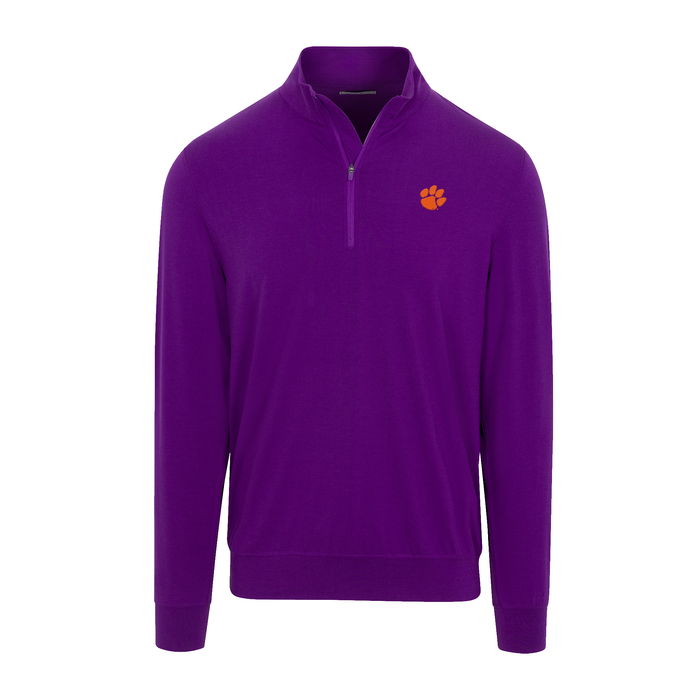 Clemson Velocity Performance Quarter Zip Purple