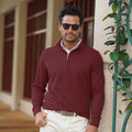 Cloud Cotton Quarter Zip Merlot