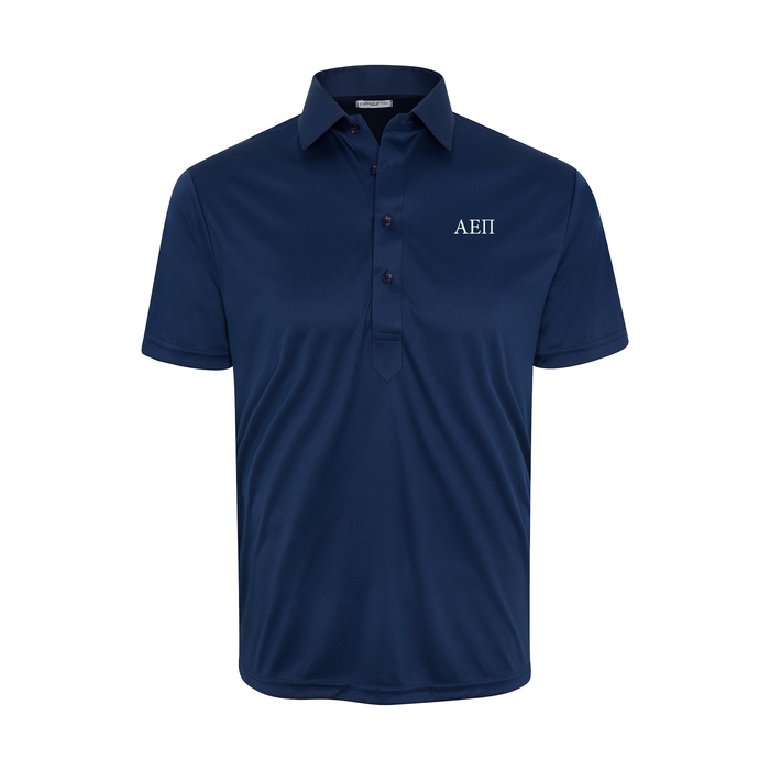 Collars & Co. Alpha Epsilon Pi Semi-Spread Collar Polo Navy