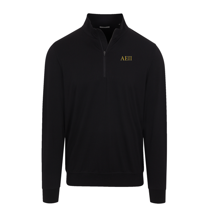 Collars & Co. Alpha Epsilon Pi Velocity Performance Quarter Zip Black