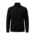 Collars & Co. Alpha Gamma Rho Cloud Cotton Quarter Zip Pullover Black