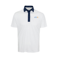 Collars & Co. Alpha Tau Omega Semi-Spread Collar Polo Austin White with Navy Accent