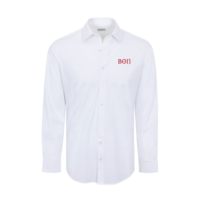 Collars & Co. Beta Theta Pi Apex Performance Dress Shirt White