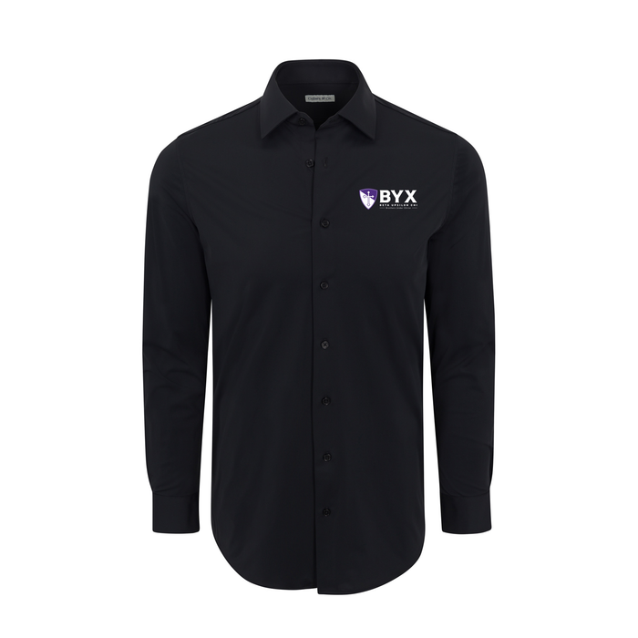 Collars & Co. Beta Upsilon Chi Apex Performance Dress Shirt Black