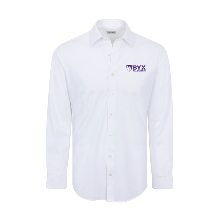 Collars & Co. Beta Upsilon Chi Apex Performance Dress Shirt White