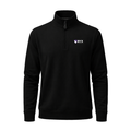 Collars & Co. Beta Upsilon Chi Cloud Cotton Quarter Zip Pullover Black