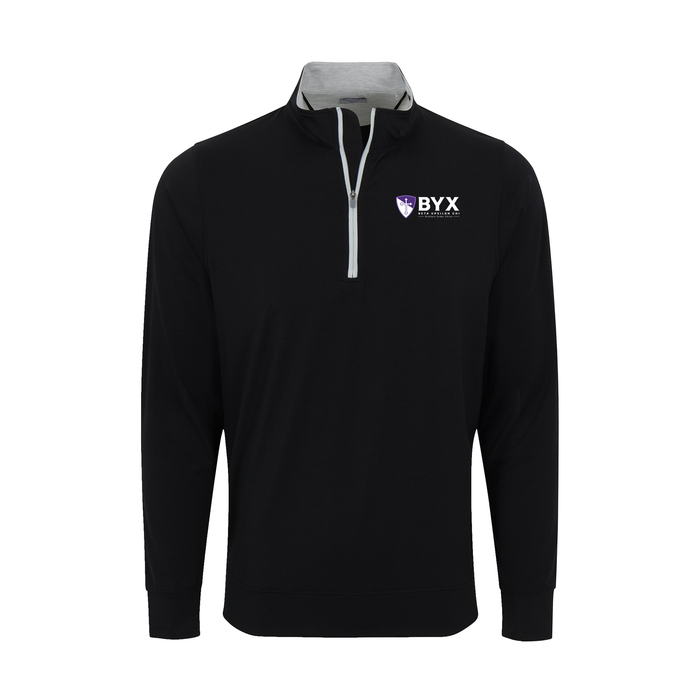 Collars & Co. Beta Upsilon Chi DriRelease® Performance Pullover Black with Light Grey Trim
