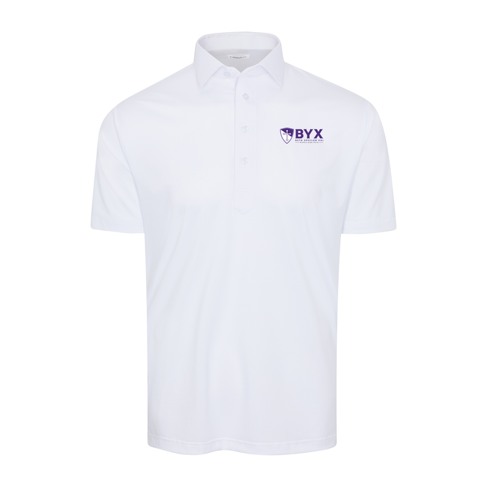 Collars & Co. Beta Upsilon Chi Semi-Spread Collar Polo White