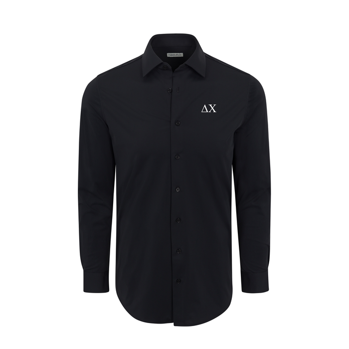 Collars & Co. Delta Chi Apex Performance Dress Shirt Black