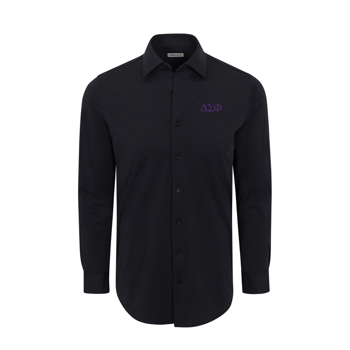 Collars & Co. Delta Sigma Phi Apex Performance Dress Shirt Black