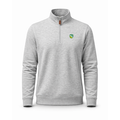 Collars & Co. FarmHouse Heather Cloud Cotton Quarter Zip Pullover Light Grey