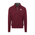 Collars & Co. Kappa Alpha Order Merlot Heather Cloud Cotton Quarter Zip Pullover