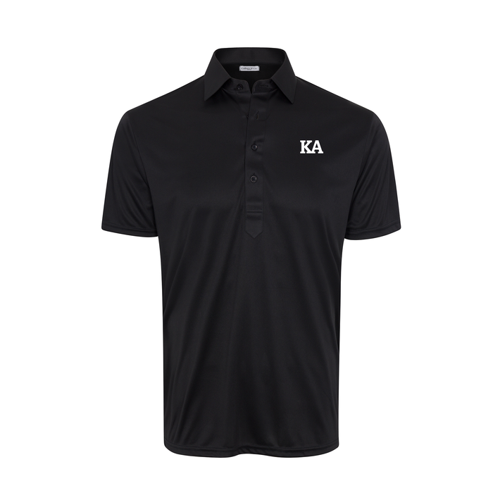 Collars & Co. Kappa Alpha Order Semi-Spread Collar Polo Black