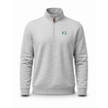 Collars & Co. Kappa Sigma Heather Cloud Cotton Quarter Zip Pullover Light Grey