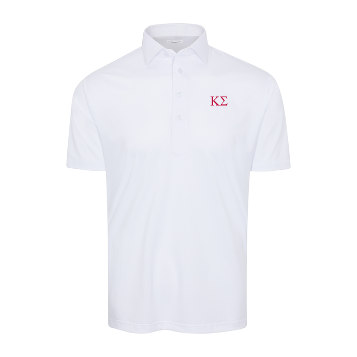 Collars & Co. Kappa Sigma Semi-Spread Collar Polo White