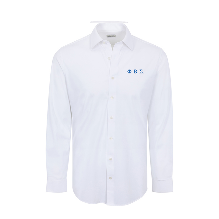 Collars & Co. Phi Beta Sigma Apex Performance Dress Shirt White