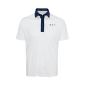 Collars & Co. Phi Beta Sigma Semi-Spread Collar Polo Austin White with Navy Accent