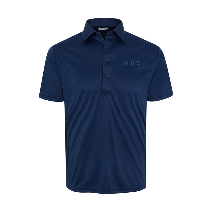 Collars & Co. Phi Beta Sigma Semi-Spread Collar Polo Navy