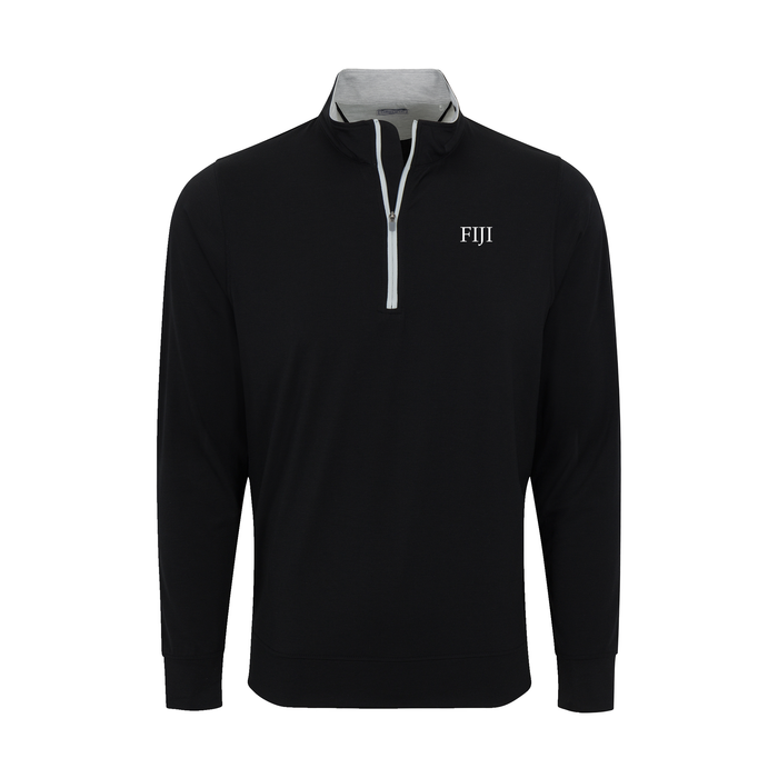 Collars & Co. Phi Gamma Delta DriRelease® Performance Pullover Black with Light Grey Trim